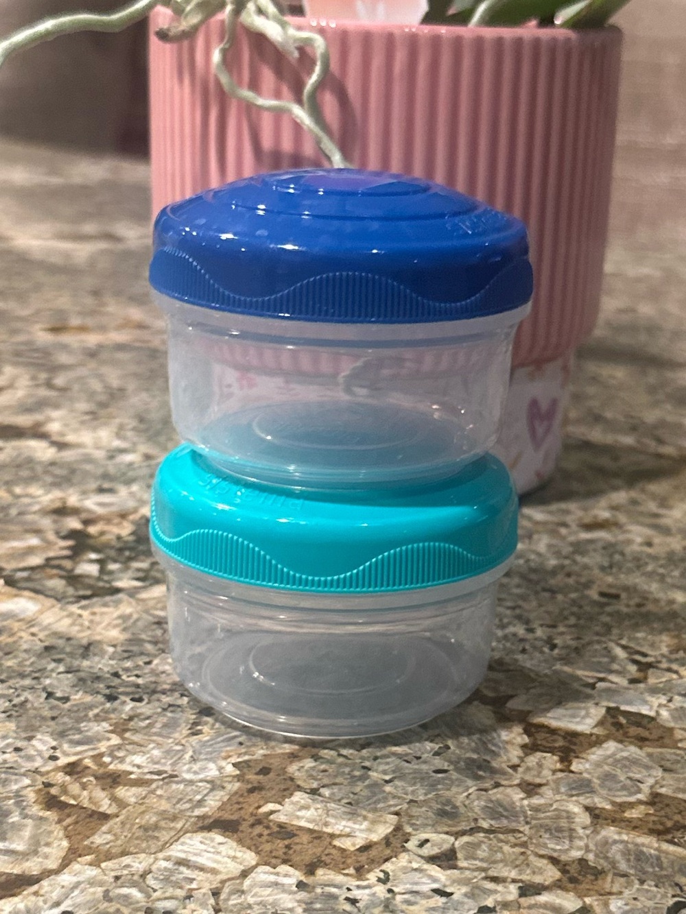 Sistema Mini Food Storage Containers Set Snack Cups BPA Free With Lids